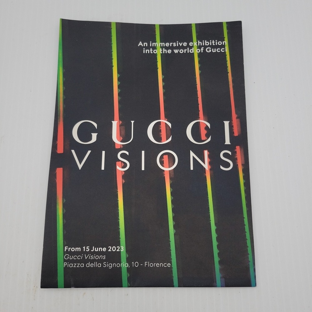 Gucci Visions Exhibition Brochure 2023 Gucci Garden Florence Italy Museum Guide